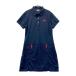 FILA GOLF filler Golf короткий рукав One-piece темно-синий серия L Golf одежда женский 