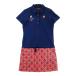 LE COQ GOLF Le Coq Golf короткий рукав Polo One-piece темно-синий серия L Golf одежда женский 