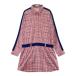 FILA GOLF filler Golf ML4AL401 длинный рукав One-piece в клетку оттенок красного LL Golf одежда женский 