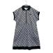 FILA GOLF filler Golf половина Zip French рукав One-piece Logo × общий рисунок оттенок черного LL Golf одежда женский 