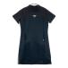 FILA GOLF filler Golf с высоким воротником короткий рукав One-piece оттенок черного L Golf одежда женский 