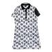M.U SPORTS M You спорт короткий рукав Polo One-piece общий рисунок оттенок белого 42 Golf одежда женский 