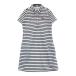 LE COQ GOLF Le Coq Golf короткий рукав Polo One-piece окантовка рисунок оттенок белого M Golf одежда женский 