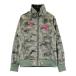 FILA GOLF filler Golf Zip жакет обратная сторона ворсистый Logo вышивка камуфляж рисунок хаки серия M Golf одежда женский 
