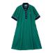 MUNSING WEAR Munsingwear одежда 2024 год модели короткий рукав Polo One-piece тысяч птица рисунок оттенок зеленого M Golf одежда женский 