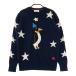 MUNSING WEAR Munsingwear одежда MGWMGL09 шерсть вязаный свитер звезда общий рисунок темно-синий серия M Golf одежда женский 