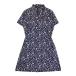 CALLAWAY Callaway короткий рукав One-piece половина Zip цветочный принт оттенок черного L Golf одежда женский 