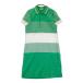 HEAL CREEK Heal Creek короткий рукав Polo One-piece окантовка рисунок оттенок зеленого 40 Golf одежда женский 