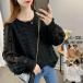  рубашка женский блуза большой Silhouette одноцветный длинный рукав свободно tops body type покрытие весна лето осень стиль 