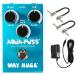 Way Huge WM71 Aqua-Puss Analog Delay Effects Pedal Bundle with 2 MXR Patch Cables and Power Supply