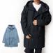 モッズコート デニム コート ストレッチデニム ハーフコート 無地 シンプル アウター メンズ