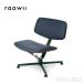 raawii ARBA Lounge Chair SPOOR Leatherla- we Alba lounge стул L one *brurek[dark green / dark blue leather]