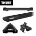 THULE( Thule ) BMW 2 серии активный Tourer специальный основной держатель ( foot 7105+ Wing балка EVO7113B+ комплект 5139)+ багажник для лыж snow упаковка 7326