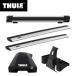 THULE( Thule ) Prius α специальный основной держатель ( foot 7205+ Wing балка край 7215/7214+ комплект 5129)+ багажник для лыж snow упаковка 7326 ZVW40W/41W
