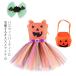 Halloween костюм костюмированная игра маскарадный костюм 3 позиций комплект chu-ru One-piece ребенок платье тыква ... женщина Halloween Halloween костюм halloween