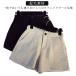  ворсистый материалы укороченные брюки гаучо брюки одноцветный шорты casual осень-зима свободно одноцветный женский короткий .A линия брюки гаучо брюки брюки 