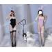 (4 point set ) bunny girl clothes 4 point set high leg Leotard ero sexy cosplay race queen fancy dress costume set Event beautiful legs photographing clothes 