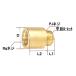 ... гнездо, The rubo(..15A,... длина 10mm) вентиль установка трубы ... для, желтый медный 