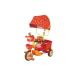 アンパンマン 三輪車 乗り物 のりもの 玩具 おもちゃ 乗用玩具 子供 サンシェード アンパンマンデラックスII オレンジ  エムアンドエム (D)