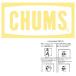 CHUMS Sticker Cutting Sheet CHUMS Logo L CH62-1482 ॹ ƥå Made in JAPAN