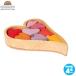  Гримм s в машине дерево Heart. кубики * красный GM10178 развивающая игрушка младенец baby празднование рождения ребенок игрушка из дерева игрушка 0 лет 1 лет 2 лет 3 лет 