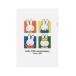  Miffy A4 прозрачный держатель ( одиночный ) B 70 годовщина hi -тактный Lee серии EB447BktsuwaBSS герой товары симпатичный взрослый канцелярские принадлежности прозрачный файл 