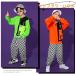  ребенок одежда hip-hop Kids танцевальный костюм выставить рубашка проверка брюки Корея t рубашка orange зеленый tops мужчина девочка jasK-POP