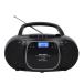 Sharp QT-CD290(BK) Portable CD MP3 Cassette Boombox with AM/FM Stereo and Aux Input, Black