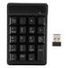 Wireless Number Pad, 2.4G Numeric Keypad, 19 Keys USB Keypads, Portable Financial Accounting Numpad, Soft Touch, Lower Noise for Processing Spreadshee