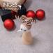  елка украшение орнамент Германия INGE-GLAS GOODS очки .. разряд северный олень дерево из дерева 17cm 700000251