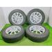 * Dunlop ENASAVE EC204*185/70R14 14x5.5J +45 4 дыра 100 б/у колесо комплект 4 зимних покрышек [ Miyagi departure бесплатная доставка ]MYG-C16678