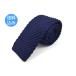  мужской вязаный галстук одноцветный темно-синий узкий галстук простой mo Como ko бизнес свадьба формальный casual 