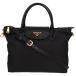  Prada PRADA треугольник Logo ручная сумочка большая сумка сумка на плечо 2WAY женский safia-no кожа нейлон черный чёрный Gold BN2106