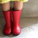  сапоги Kids влагостойкая обувь простой одноцветный Asahi R304 красный 