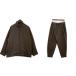 UNITED ARROWS&amp;SONS United Arrows and солнечный z Zip выше tops джерси низ мужской S размер Brown выставить DM16759#