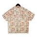 HUMAN MADEhyu- man meido Hsu алый a рубашка гавайская рубашка SOUVENIR SHIRT мужской XL размер белый tops DM19286#