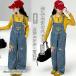  комбинезон брюки Kids Denim комбинезон девочка длинные брюки весна ребенок Denim брюки широкий брюки Denim низ длинные брюки всесезонный все в одном 