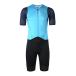 COMP короткий рукав раздельный One-piece [pi- кок голубой ]