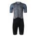COMP короткий рукав раздельный One-piece [ серый x чёрный брюки ]