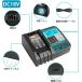 Waitley �E�B�g�� �}�L�^ 18V �[�d�� �݊� �t�@���t�� �t���p�l���t�� DC18RF DC18RC 14.4V/18V �o�b�e���[�p BL1460 BL1430 BL1860 BL1850�[�d���������f�B�t �֘A�摜5