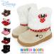 ミッキーマウス ベビーブーツ キッズ ムートン 男の子 女の子
