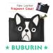 f rug men to case card-case lady's stylish light thin type slim purse French bru dog goods /FLAPPERf trumpet -/b Brin fake leather 