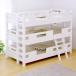  business use possible three-tier bed 3 step bed three step bed 3 step bed child for adult stylish GSOLID enduring . strong 3 step bed H160cm.. less white 