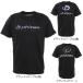 ファイテン（PHITEN）（メンズ） バレーボール Tシャツ RAKUシャツSPORTS スムースドライ 半袖 ロゴ入り BK/PR 3120JG スポーツウェア 吸汗速乾