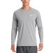  Nike (NIKE)( мужской ) Rush Guard футболка с длинным рукавом UV cut ультрафиолетовые лучи меры Heather длинный рукав гидро защита NESSA590-090