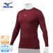  Mizuno (MIZUNO)( мужской, женский ) бейсбол нижняя рубашка Vaio gi Arrow шея длинный рукав 12JABC1163 скорость .UV cut 
