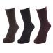  Koo (Coo.)( женский ) нагрев Cross 3 пара комплект Crew длина носки 895Q4GSA0058 BRN 22-25cm антибактериальный дезодорация 