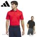  Adidas (adidas)( мужской ) Golf одежда . пот скорость . ткань Mix задний сетка рубашка с коротким рукавом KUH58
