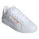  Adidas (adidas)( Kids ) Junior спортивные туфли boys спорт обувь Grand пальто 3.0 белый розовый ONG54-JQ1978 повседневная обувь 