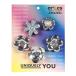  Crocs (crocs)( мужской, женский, Kids )ji Bit'z очарование монохромный -m серебряный цветок 5 упаковка 10013258